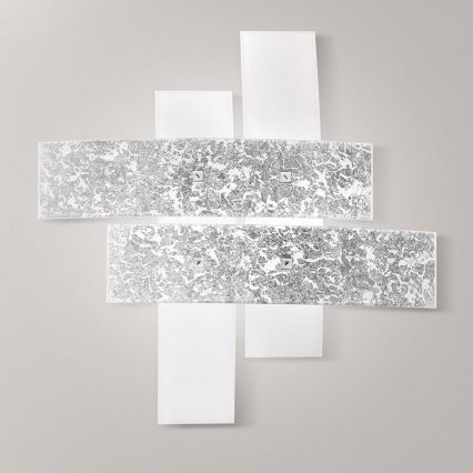 Gea Luce LARA P M arg - Потолочный светильник LARA 2xE27/70W/230V 70 см серебристый