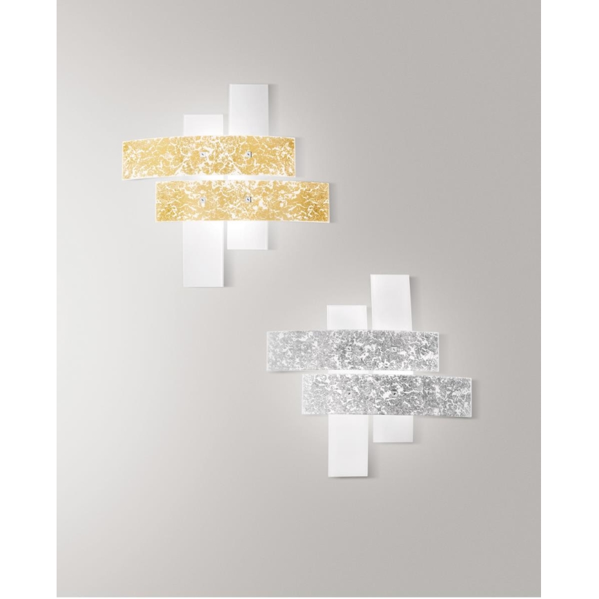Gea Luce LARA P M arg - Стельовий світильник LARA 2xE27/70W/230V 70 см срібний