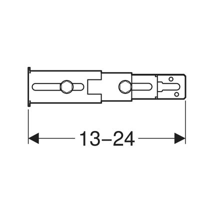 Geberit 111.064.00.1 - Комплект для кріплення ніжок на задню стінку Duofix, 2 шт.