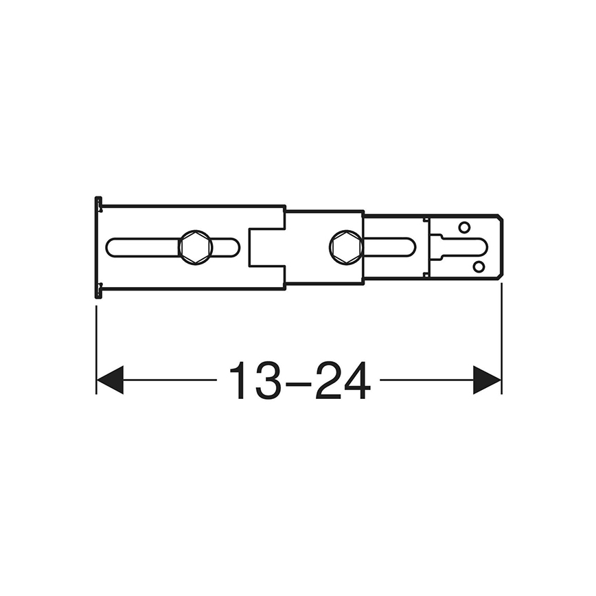 Geberit 111.064.00.1 - Комплект для кріплення ніжок на задню стінку Duofix, 2 шт.