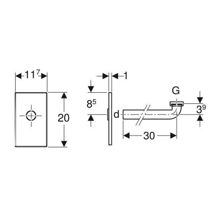 Geberit 115.416.11.1 - Комплект для монтажу умивальника альпійський білий