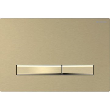 Geberit 115.672.QF.2 - Кнопка змиву Sigma50 24,6x16,4 cm шліфована латунь