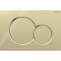 Geberit 115.770.DT.5 - кнопка смыва Sigma01 Round 24,6x16,4 см латунь