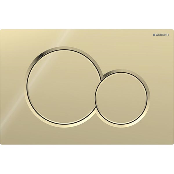 Geberit 115.770.DT.5 - кнопка смыва Sigma01 Round 24,6x16,4 см латунь