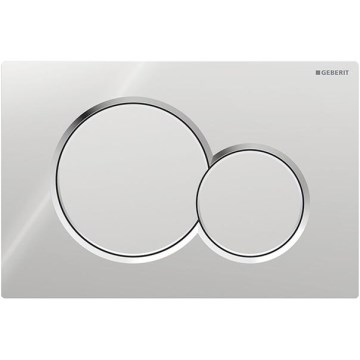 Geberit 115.770.KA.5 - Кнопка смыва Sigma01 Round 24,6x16,4 cm глянцевый хром/матовый хром