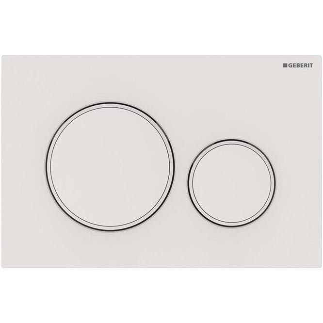 Geberit 115.882.01.1 - змивна кнопка Sigma20 24,6x16,4 cm біла