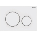 Geberit 115.882.JT.1 - кнопка змиву Sigma20, 24,6x16,4 см, білий/глянцевий хром