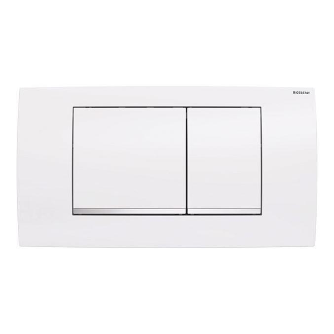 Geberit 115.899.KJ.1 - Смывная кнопка Twinline30 34x18,5 см белый/глянцевый хром
