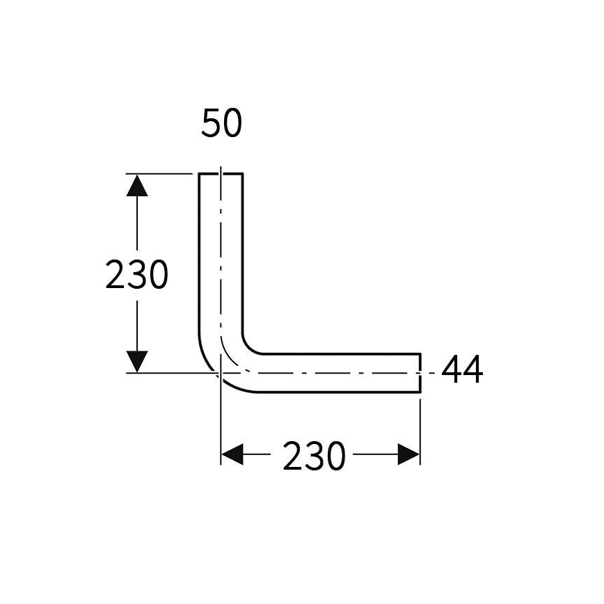Geberit 118.003.11.1 - Колено для смыва 90°, альпийский белый