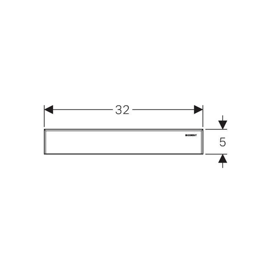 Geberit 154.336.FW.1 - Комплект для монтажа слива в стене 32x5cm из нержавеющей стали