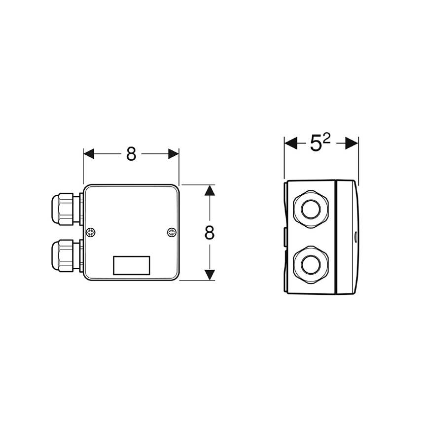 Geberit 244.120.00.1 - Комбинированная соединительная коробка