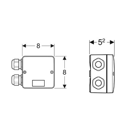 Geberit 244.120.00.1 - Комбінована коробка для підключення