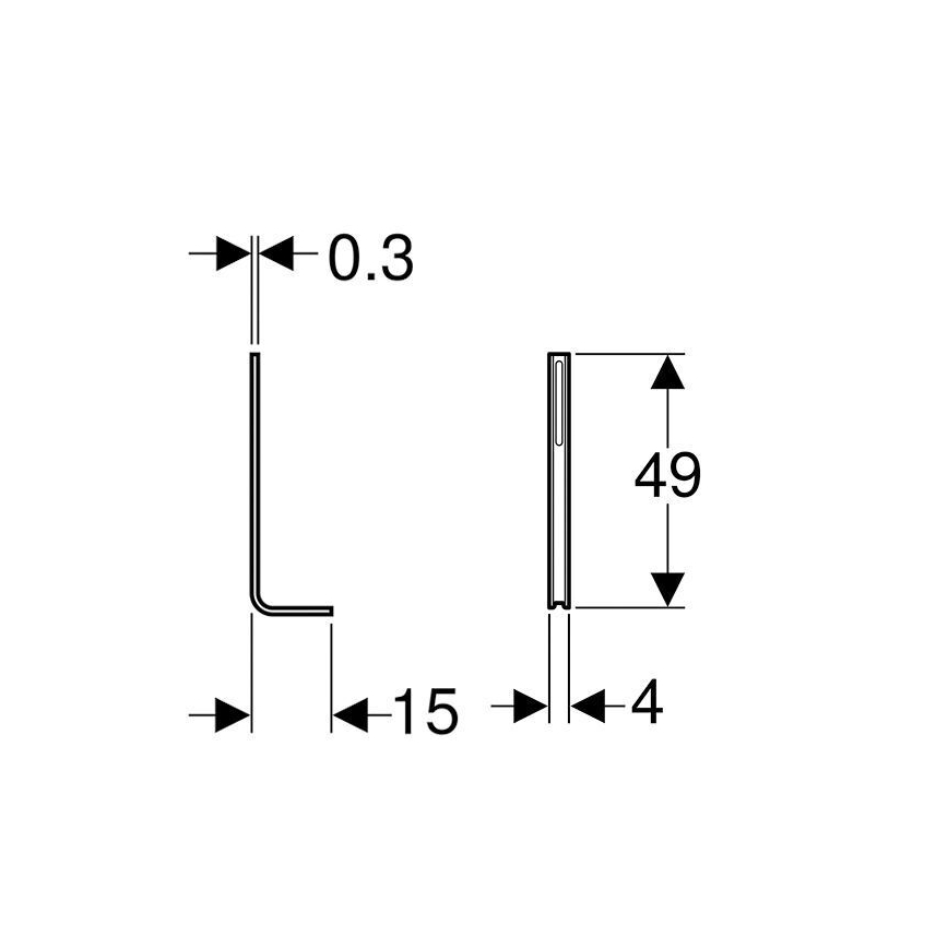 Geberit 457.888.26.1 - комплект опор Kombifix, 2 шт.