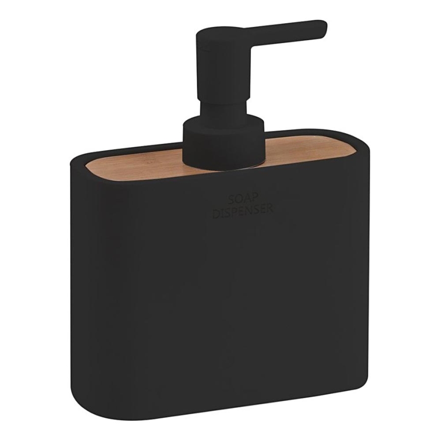 Gedy - Дозатор мыла NINFEA черный/бамбук