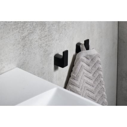 Gedy - НАБІР 2x Настінний гачок PIRENEI матовий чорний