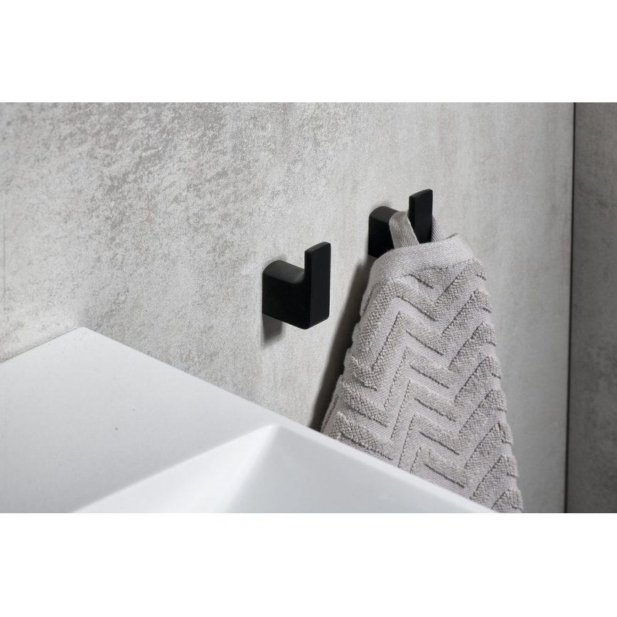 Gedy - НАБІР 2x Настінний гачок PIRENEI матовий чорний