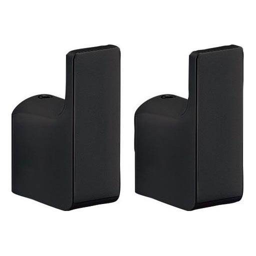 Gedy - НАБОР 2x Настенный крючок PIRENEI матовый черный