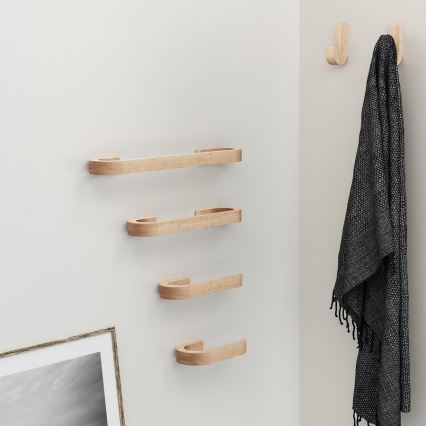 Gedy - Настінна вішалка для рушників HIMALAYA 7x40 см бамбук/коричневий