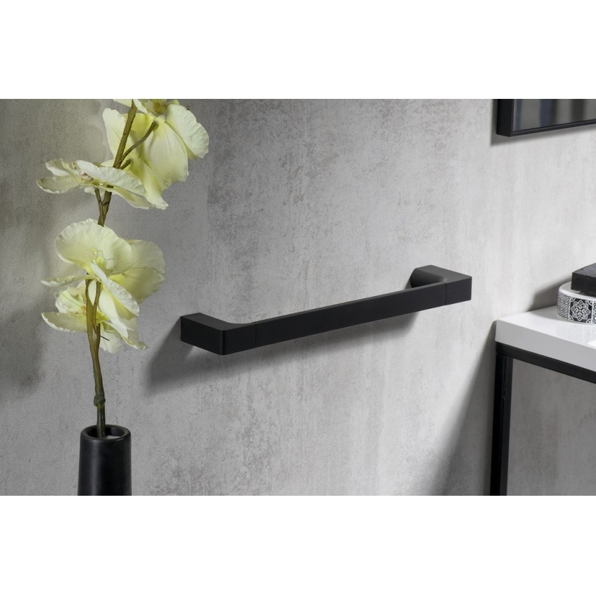 Gedy - Настінна вішалка для рушників PIRENEI 6,6x35 см матовий чорний