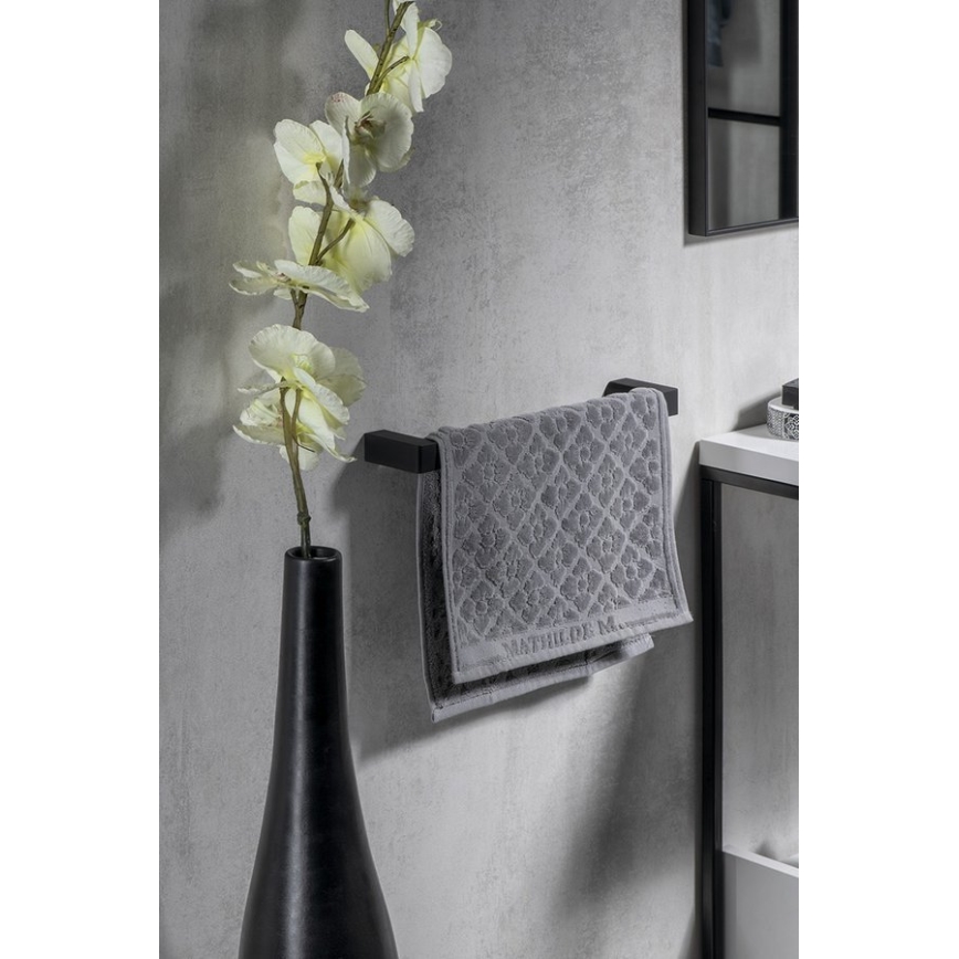 Gedy - Настінна вішалка для рушників PIRENEI 6,6x35 см матовий чорний
