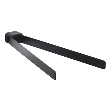 Gedy - Настінний поворотний вішак для рушників PIRENEI 36 см матовий чорний