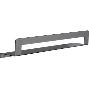 Gedy - Полиця з вішалкою для рушників CLEO 50 см, сірий металік