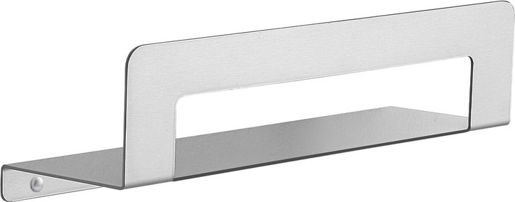 Gedy - Полиця з вішаком для рушників CLEO, 30 см, матова нержавіюча сталь