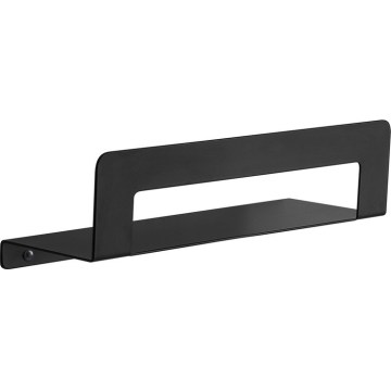Gedy - Полка с полотенцедержателем CLEO, 30 см, матовая черная