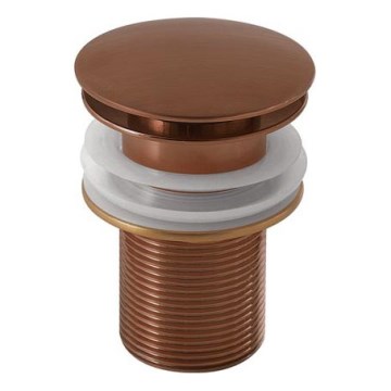 Gedy - Сливная пробка CLICK-CLACK для раковины, диаметр 6,6 см, бронзовая