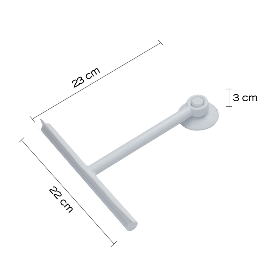 Gedy - Скребок для стекла GUMMY матовый черный