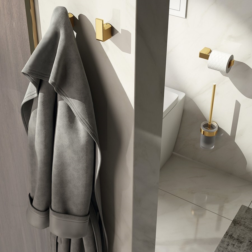 Gedy - Тримач туалетного паперу PIRENEI матовий золотистий