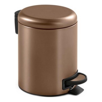 Gedy - Відро для сміття POTTY 3 л з механізмом м'якого закривання, бронзове