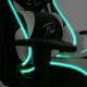 Геймерское кресло VARR Flash со светодиодной RGB-подсветкой + дистанционное управление черный/белый