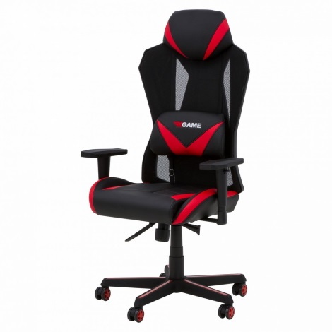 Геймерське крісло чорне/червоне