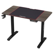 Геймерський стіл CONTROL з LED RGB підсвічуванням 110 x 60 см коричневий/чорний