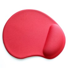 Гелевий килимок для миші червоний