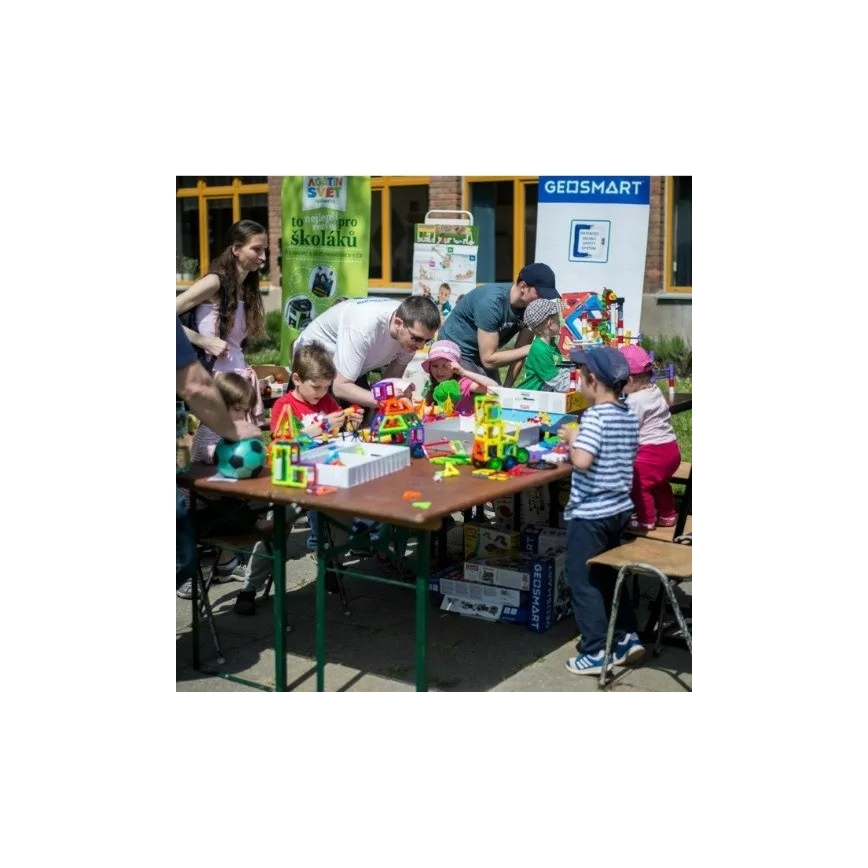 GeoSmart - Магнітний набір для будівництва 100 шт.