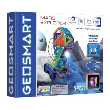 GeoSmart - Магнітний набір для будівництва Mars Explorer 51 шт.