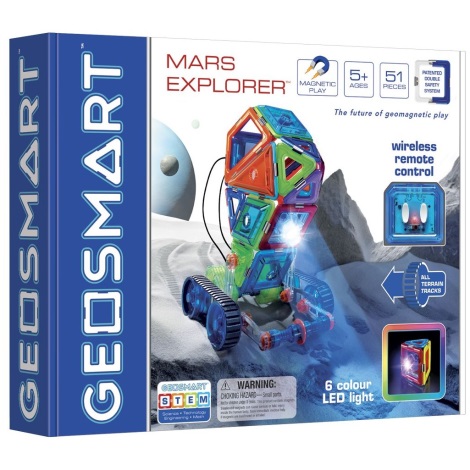 GeoSmart - Магнітний набір для будівництва Mars Explorer 51 шт.