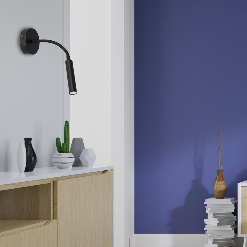 Гибкая настольная лампа ARDEN 1xG9/8W/230V черная