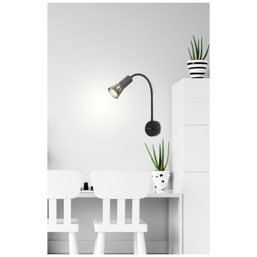 Гибкая настольная лампа ARENA 1xE14/40W/230V черная