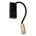 Гибкая настольная лампа TONIL LED/3,3 Вт/230 В, черная/золотая