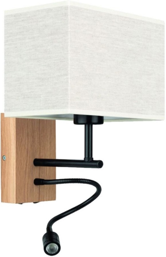 Гибкий светильник LED BOHO 1xE27/25W + LED/1W/230V дуб