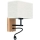 Гибкий светильник LED BOHO 1xE27/25W + LED/1W/230V дуб