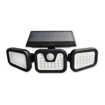 Гибкий светодиодный солнечный прожектор с датчиком LED/15W/3,7V 2400 mAh IP54 4500K