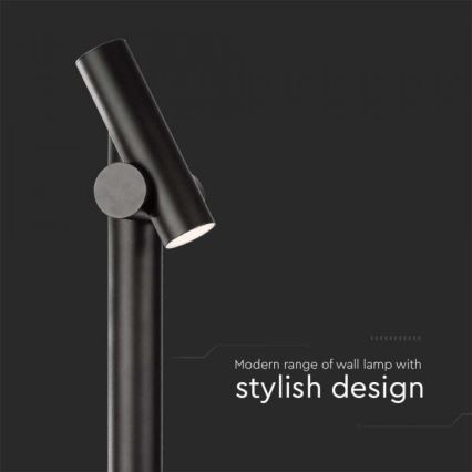 Гибкий уличный светодиодный светильник LED/4W/230V 4000K IP44 100 см черный