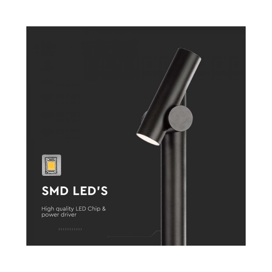 Гибкий уличный светодиодный светильник LED/4W/230V 4000K IP44 100 см черный