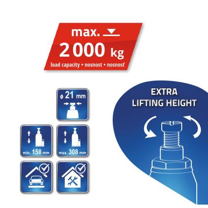 Гидравлический домкрат 2т