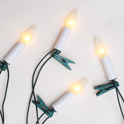 гірлянда FELICIA 16xE10 13,5m тепла біла, Виготовлено в Чехії