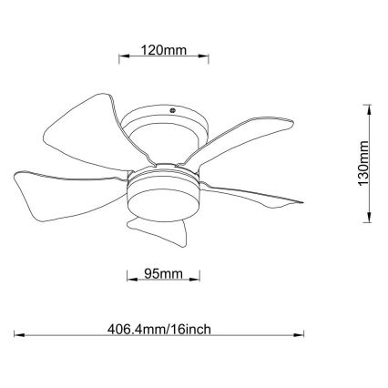 Globo - светодиодный диммируемый потолочный вентилятор LED/10W/230V 3000-6500K серый + пульт дистанционного управления